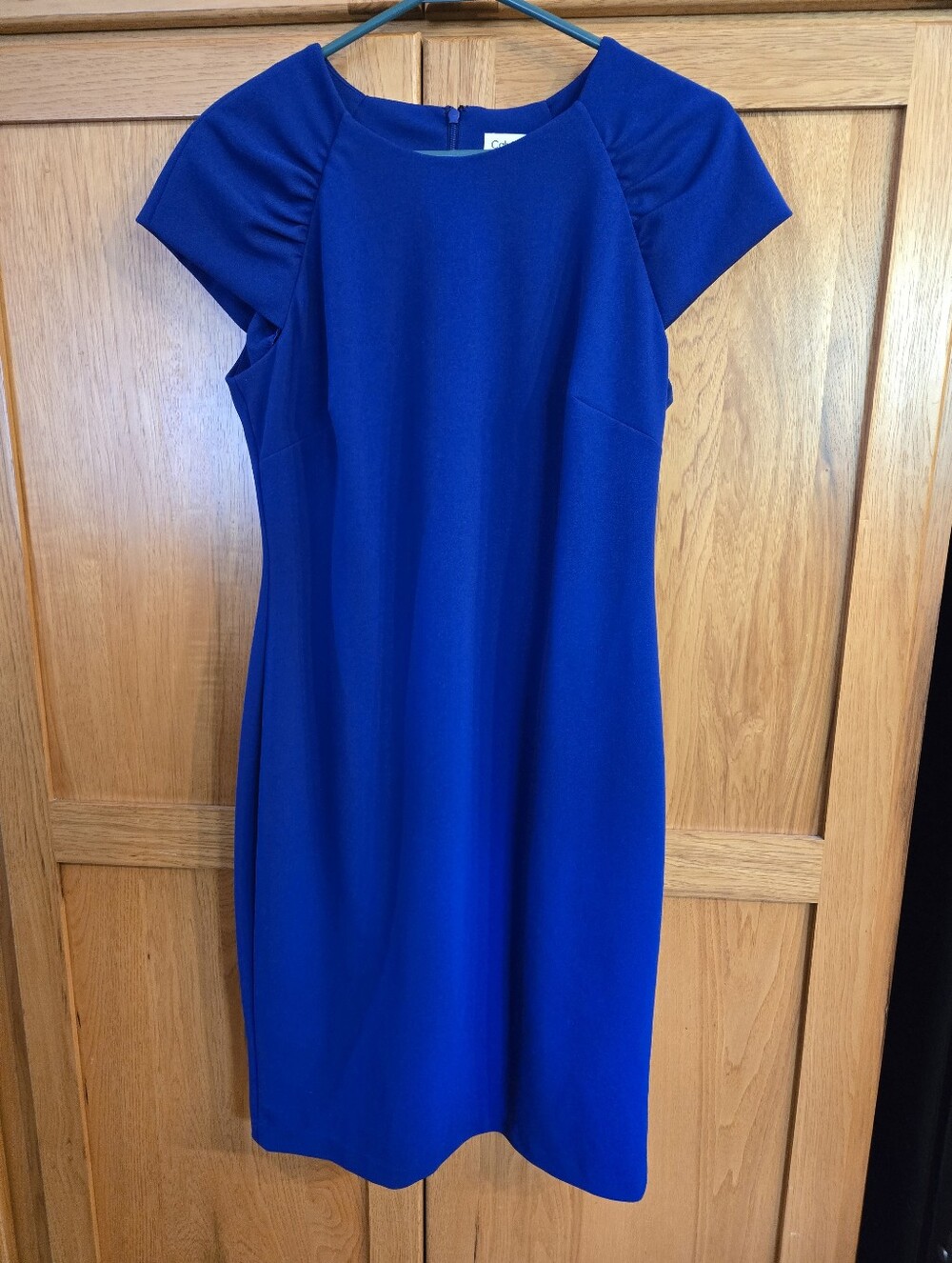 CALVIN KLEIN - CLASSY  DRESS - ROYAL BLUE -SIZE 10 - NWOT